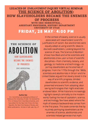 Science of Abolition poster
