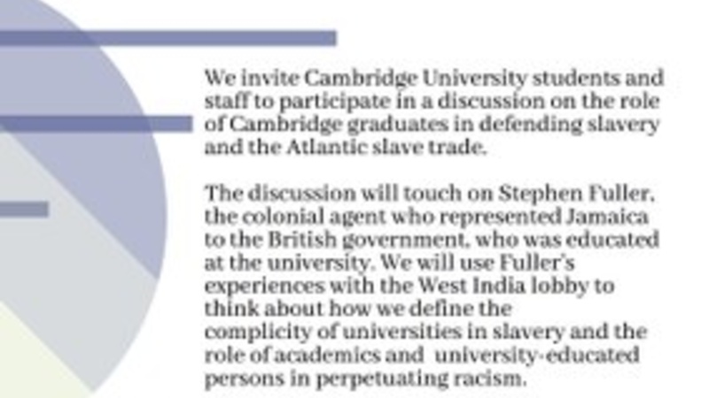 Cambridge and slavery