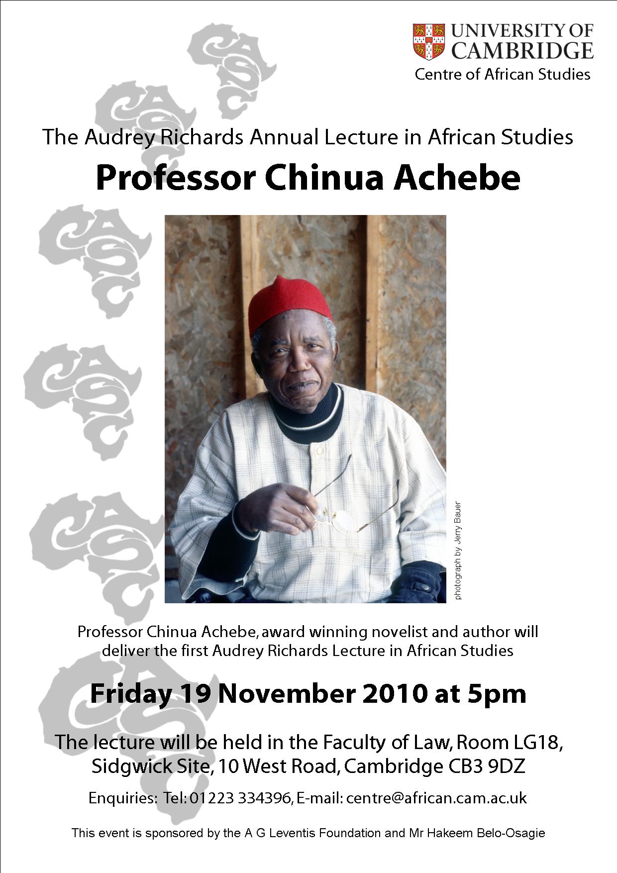 Chinua Achebe, 2010