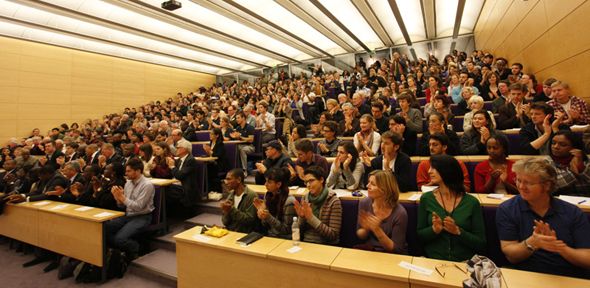 Audience at Professor Chinua Achebe's lecutre in 2010
