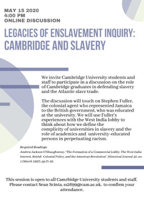 Cambridge and slavery