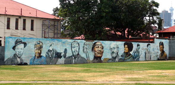 Wall murals in Sophiatown, Johannesburg, South Africa, photo©Adam Higazi 